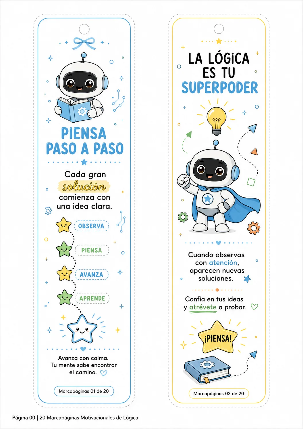 20 Marcapáginas de Lógica